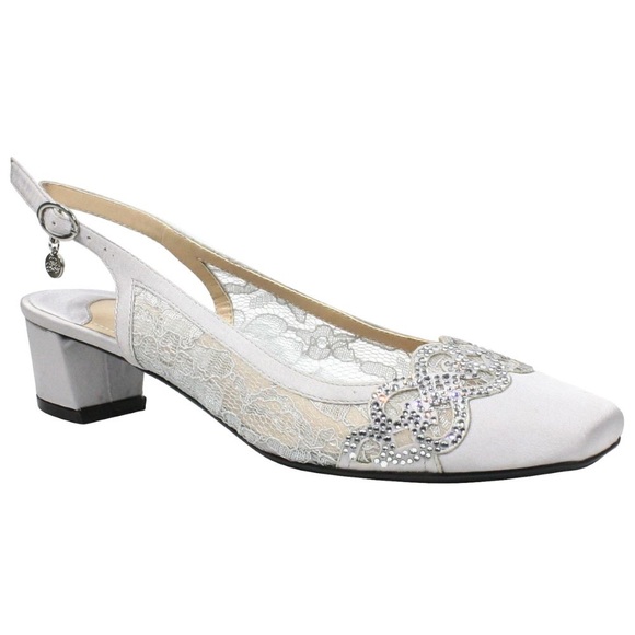 J Renee, Faleece Pump - Silver Gray - Picture 1 of 6